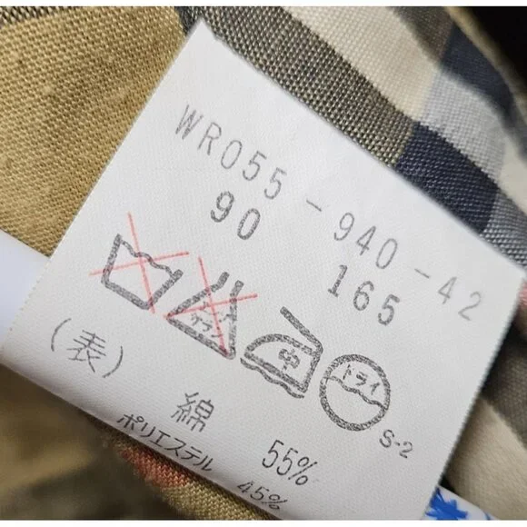 Burberry's Single-Breasted Straight Silhouette Vintage Trench Coat Men S Women M - Picture 6 of 11